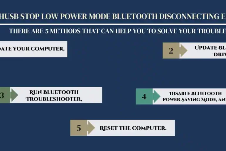 Bthusb Stop Low Power Mode Bluetooth Disconnecting Error