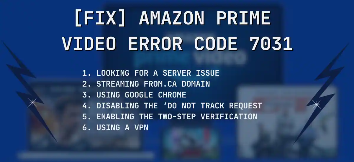 Amazon Error 7031